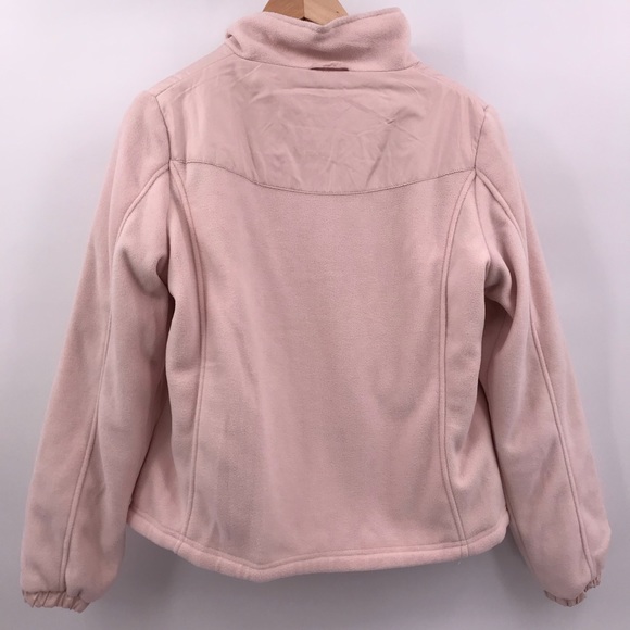 Blush Pink Zip of Fleece Jacket - Picture 3 of 6